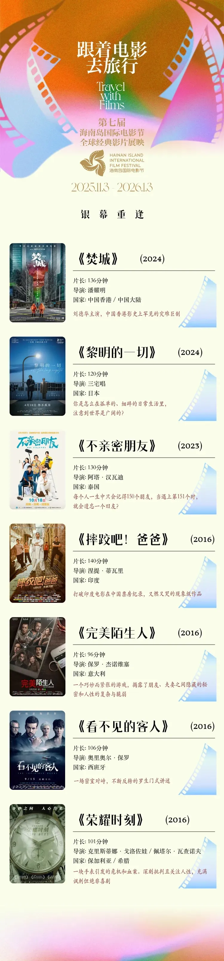 第七届海南岛国际电影节全球经典影片展映活动｜跟着电影去旅行 插图
