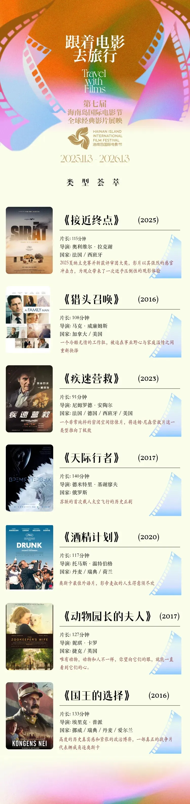 第七届海南岛国际电影节全球经典影片展映活动｜跟着电影去旅行 插图