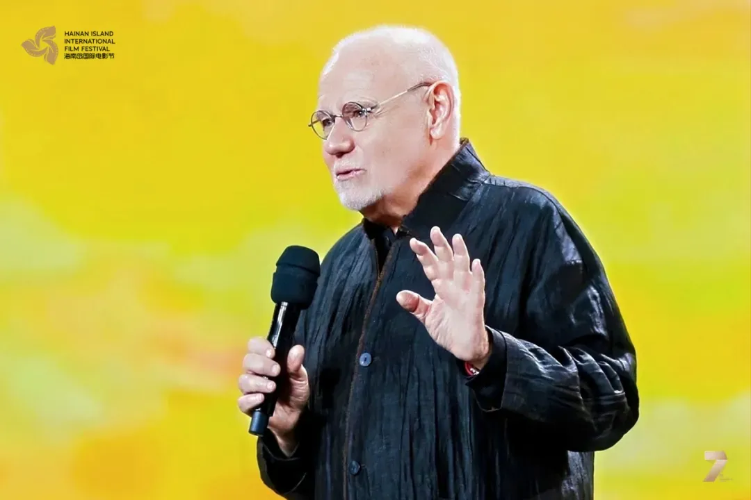 Marco Müller delivering a speech
